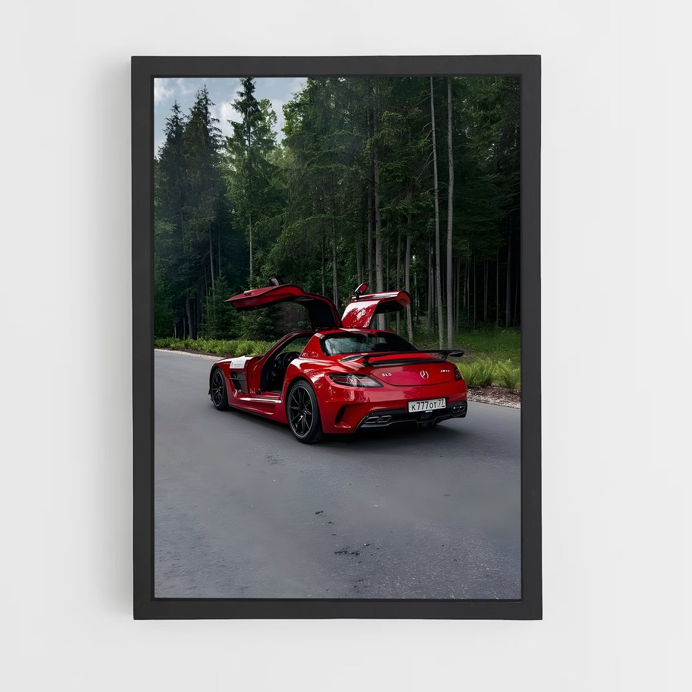 Poster impressionnant Sls amg black series – affiche Mercedes (vue 2)